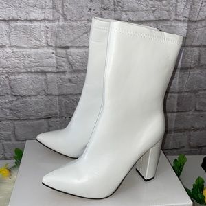 SHEIN White Heel Boots